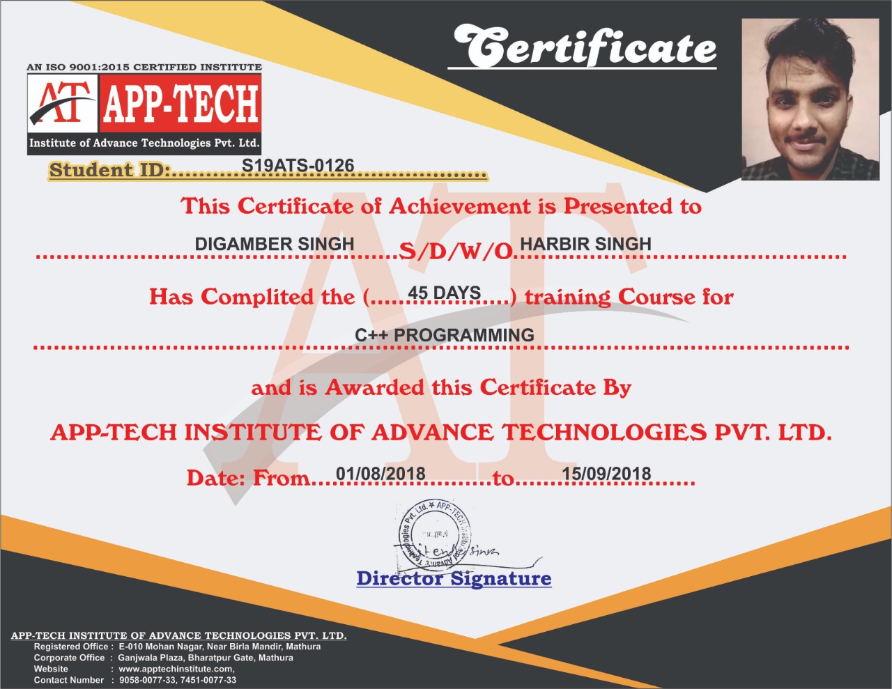 C++ certification by AppTech